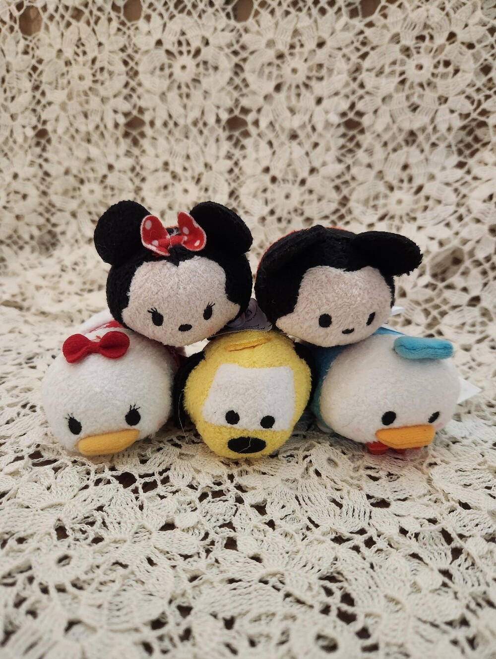 Disney Tsum Tsum mini plush toys featuring classic characters SET OF 5